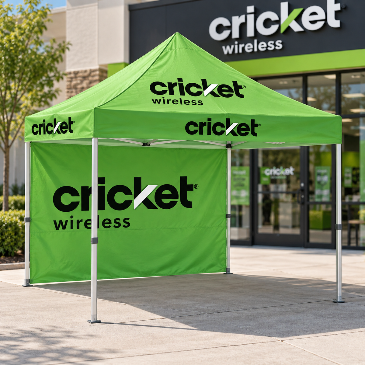 10×10 ft Cricket Wireless Pop-Up Canopy Tent