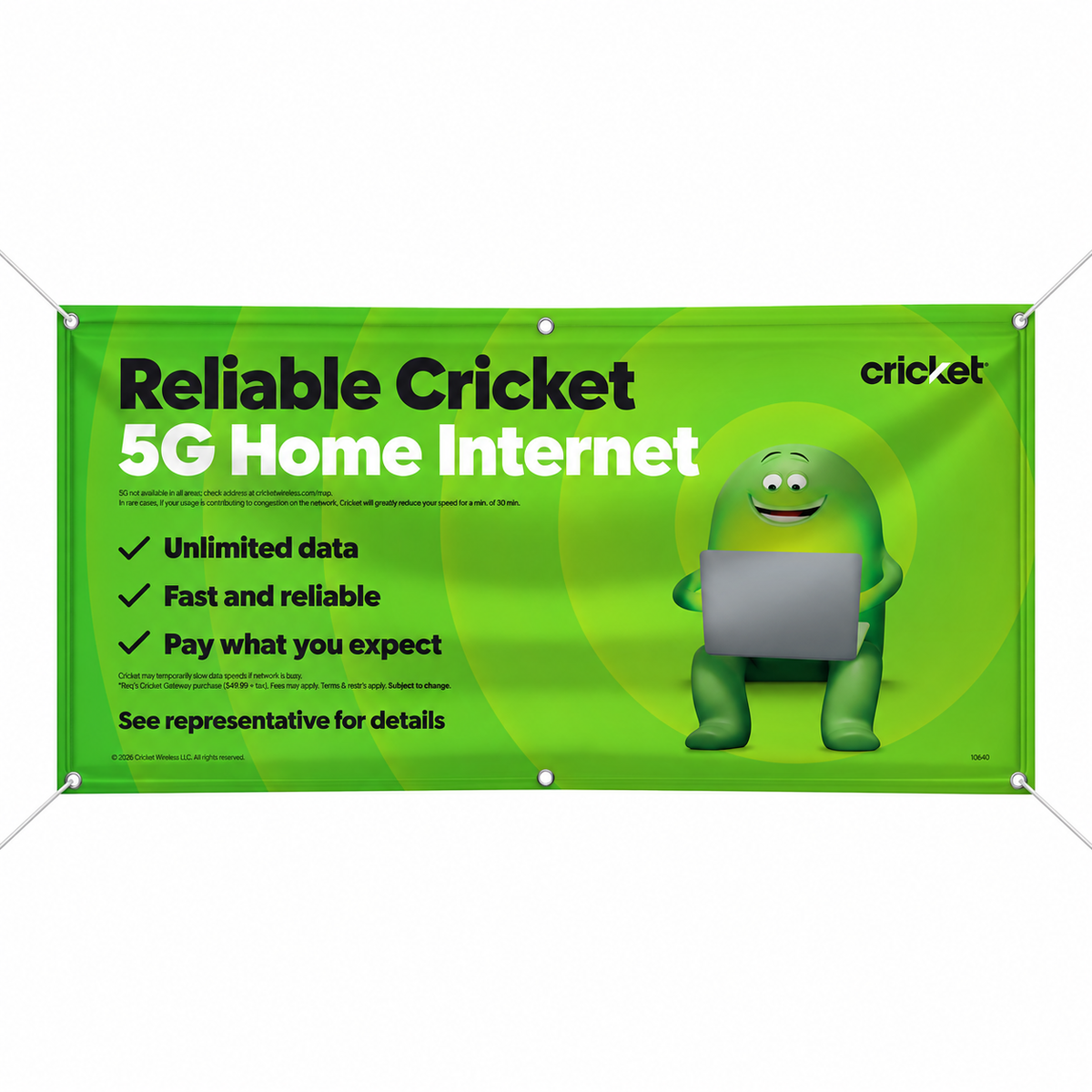 Cricket Home Internet Advertising Banner – English