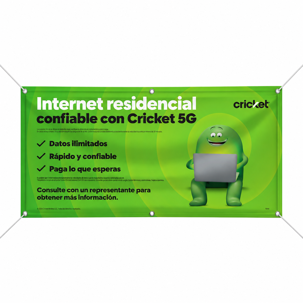 Cricket Home Internet Advertising Banner – Spanish